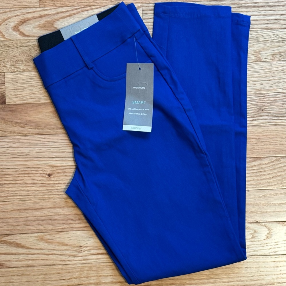 NEW Maurices Blue Skinny Pants (never worn)